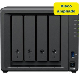 Synology DiskStation DS925+ 4 Bahías NAS - 8TB (2x4TB HAT3300) con CPU AMD, 4GB RAM, 2x2.5GbE, Expansible a 180TB - DS925+ 8TB